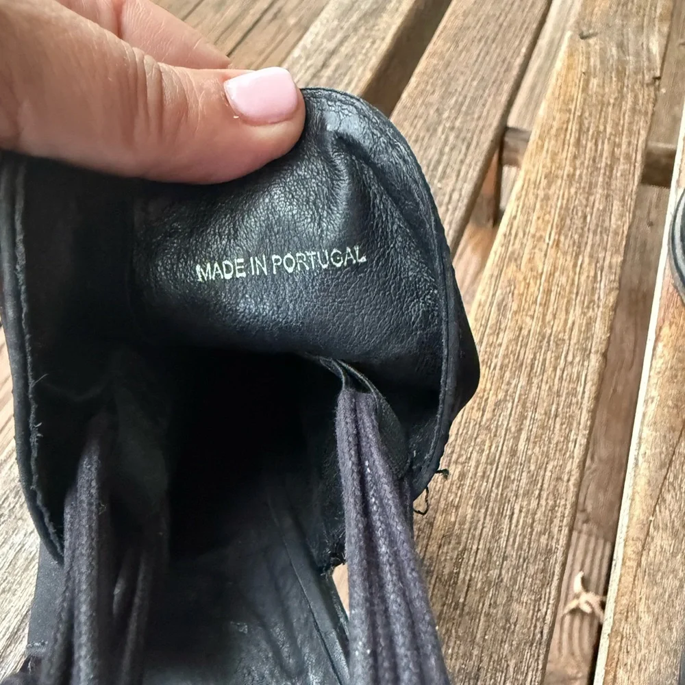 Free People Southern Cross‎ Black Suede Ankle Booties